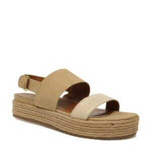 Naturalizer "PATIENCE" Platform Espadrille Sandal Sz 9M Tan